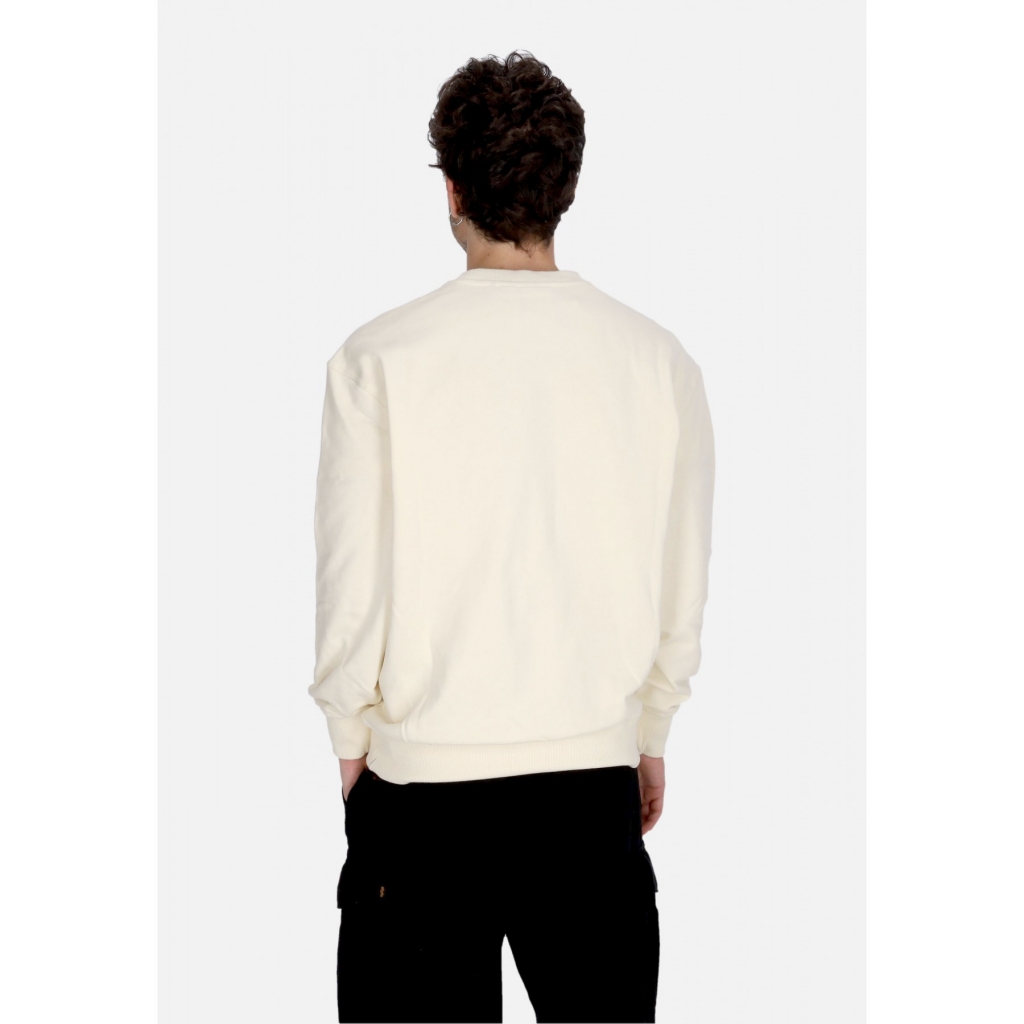 felpa leggera girocollo uomo cornell cipher crewneck EGRET