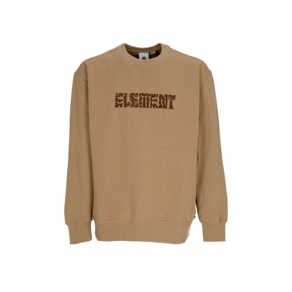 felpa leggera girocollo uomo cornell cipher crewneck KHAKI