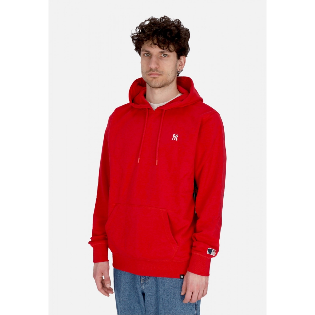 felpa leggera cappuccio uomo mlb base runner emb helix hoodie neyyan RED