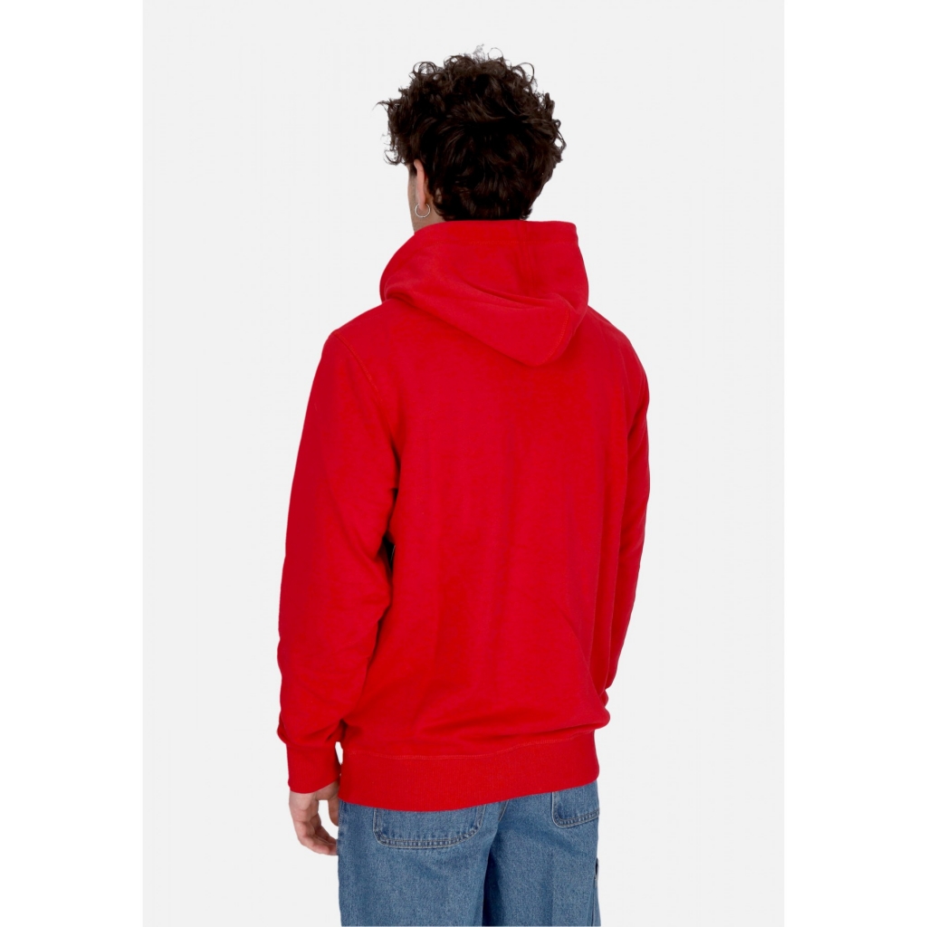 felpa leggera cappuccio uomo mlb base runner emb helix hoodie neyyan RED