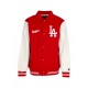 giubbotto college uomo mlb homecoming varsity jacket losdod RED