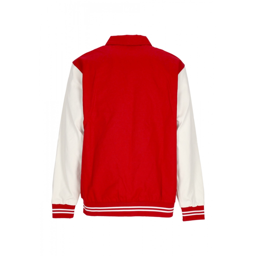 giubbotto college uomo mlb homecoming varsity jacket losdod RED