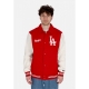 giubbotto college uomo mlb homecoming varsity jacket losdod RED