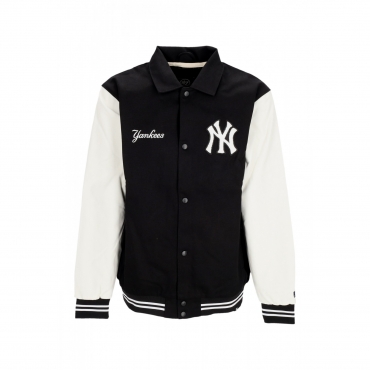 giubbotto college uomo mlb homecoming varsity jacket neyyan JET BLACK