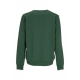 felpa leggera girocollo uomo mlb imprint helix crew sweatshirt oakath DARK GREEN