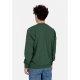 felpa leggera girocollo uomo mlb imprint helix crew sweatshirt oakath DARK GREEN