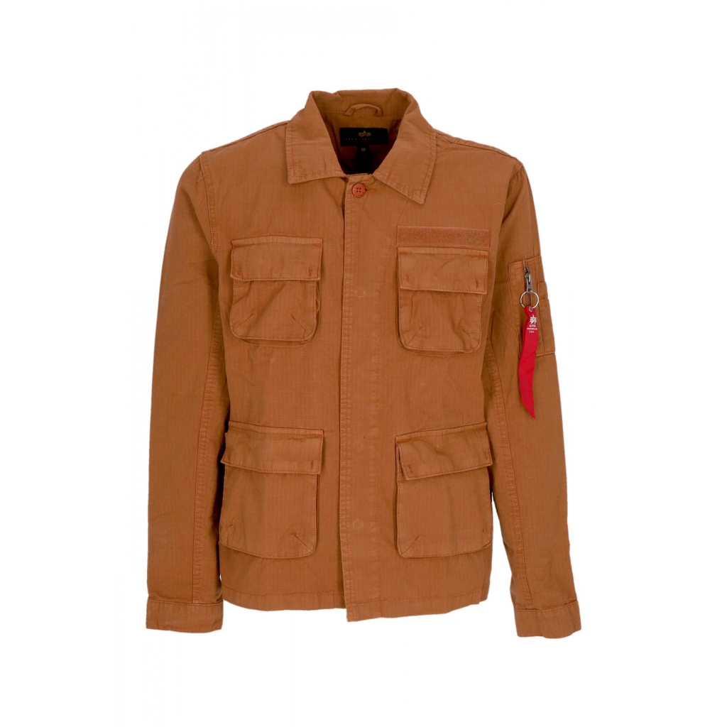 giubbotto uomo ripstop cargo overshirt HAZEL BROWN