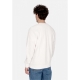 felpa leggera girocollo uomo mlb imprint helix crew sweatshirt losdod WHITE WASH