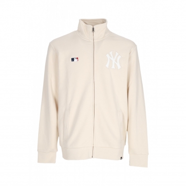 felpa leggera collo alto uomo mlb embroidery helix track jacket neyyan OAT MILK