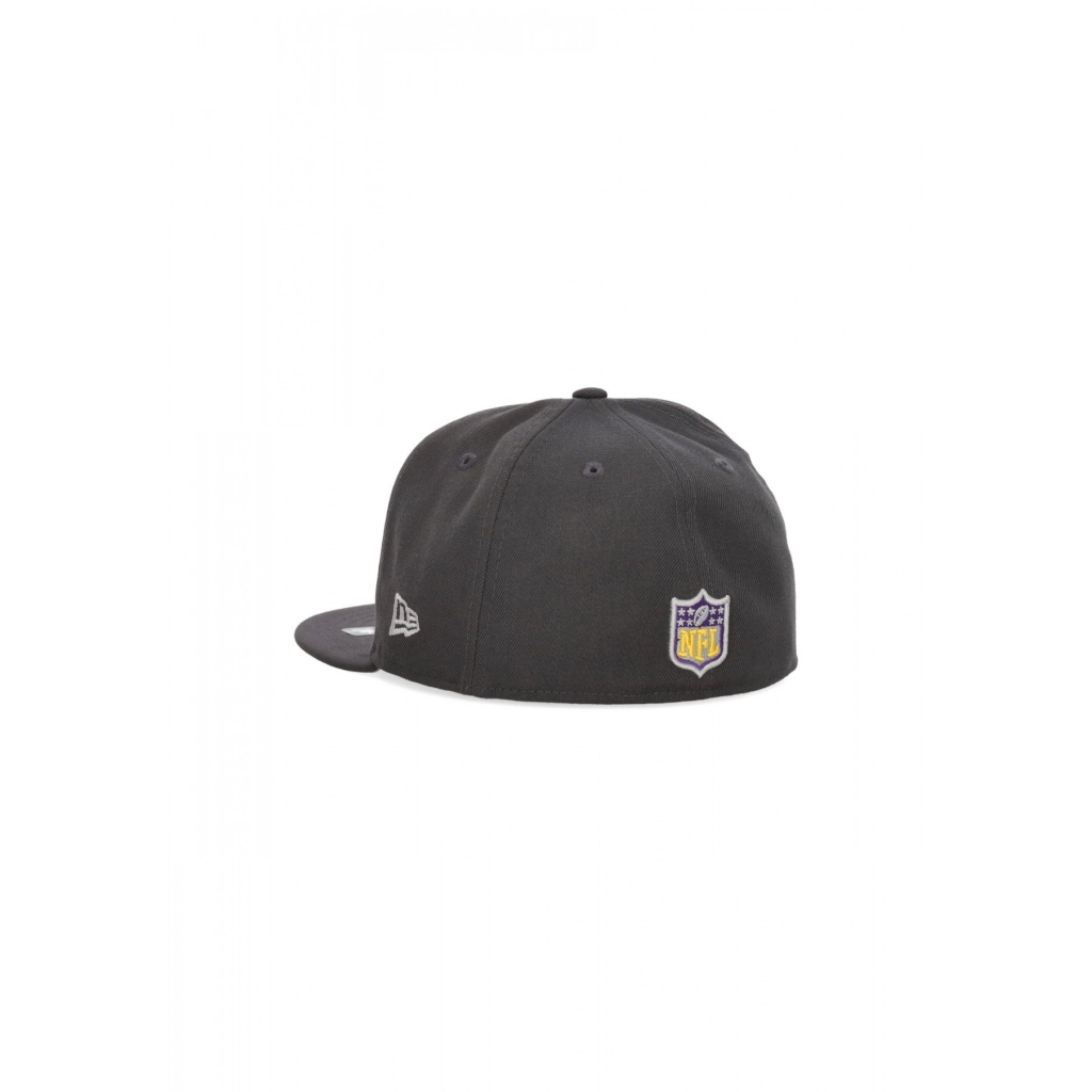 cappellino visiera piatta uomo nfl draft 2024 5950 minvik GRAPHITE