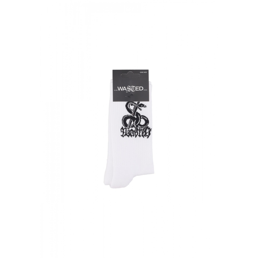 calza media uomo atrax socks WHITE