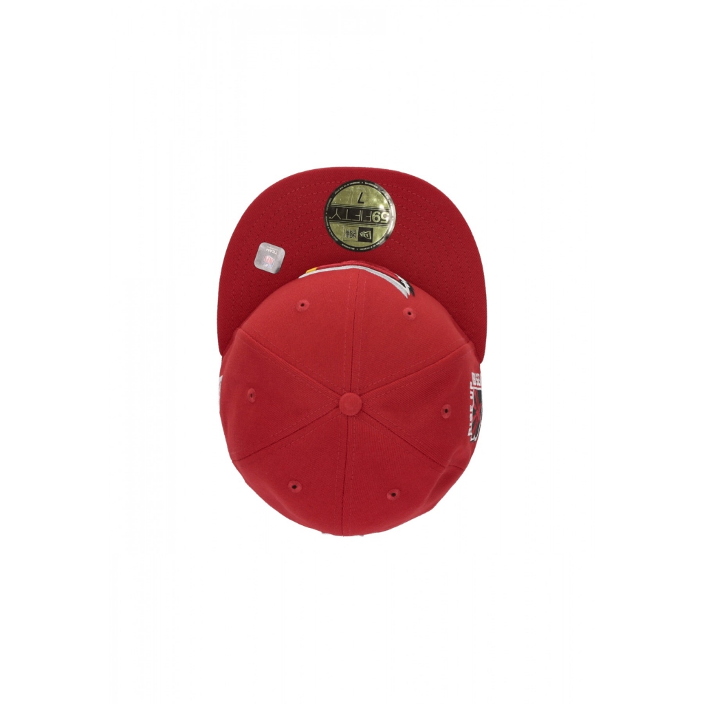 cappellino visiera piatta uomo nfl draft 2024 5950 aricar RED