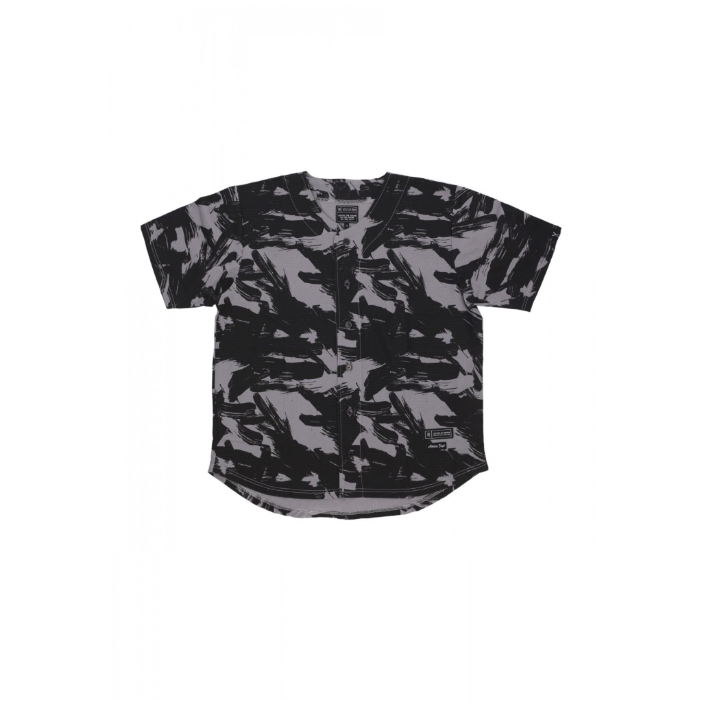 casacca bottoni uomo baseball shirt BLACK/CAMO