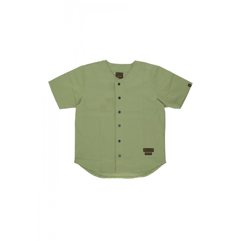 casacca bottoni uomo baseball shirt MILITARY GREEN