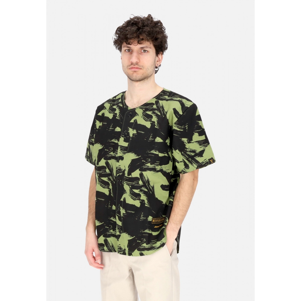 casacca bottoni uomo baseball shirt MILITARY/CAMO