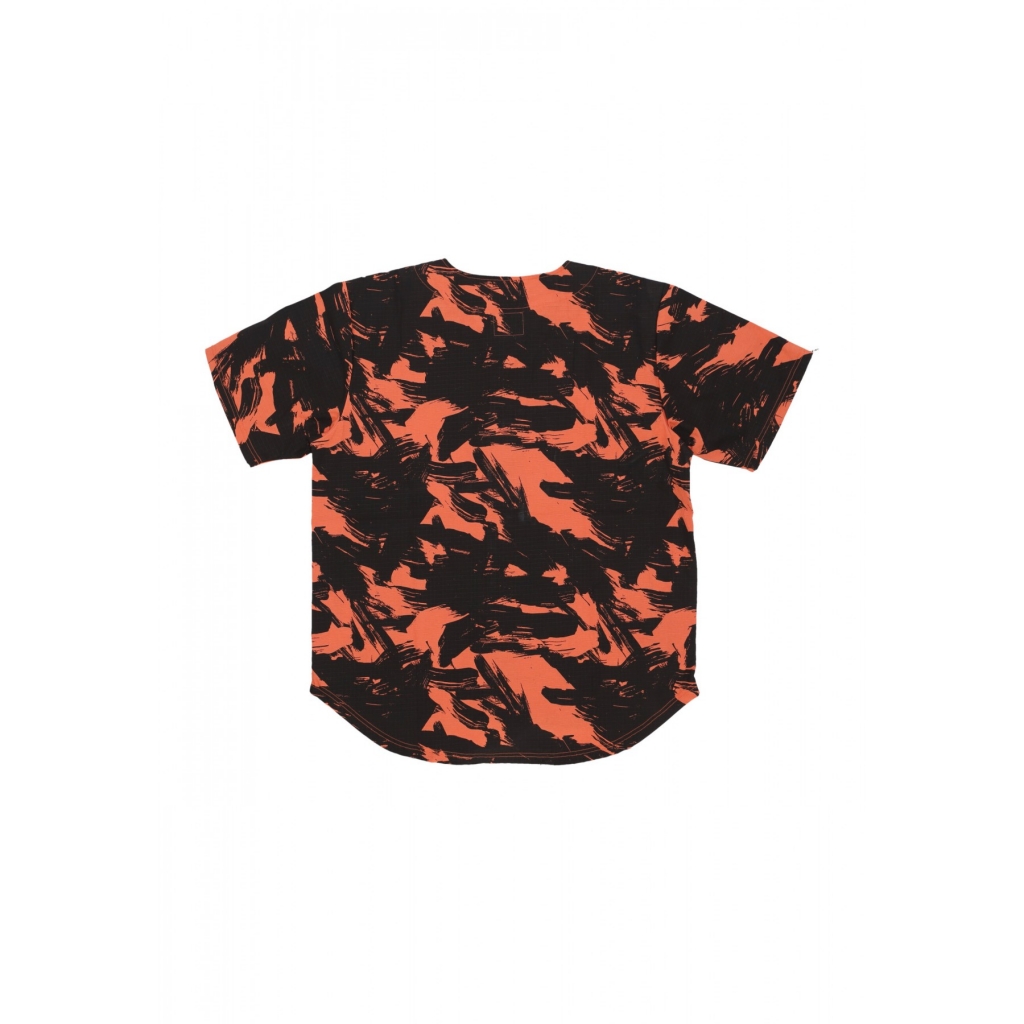 casacca bottoni uomo baseball shirt ORANGE/CAMO