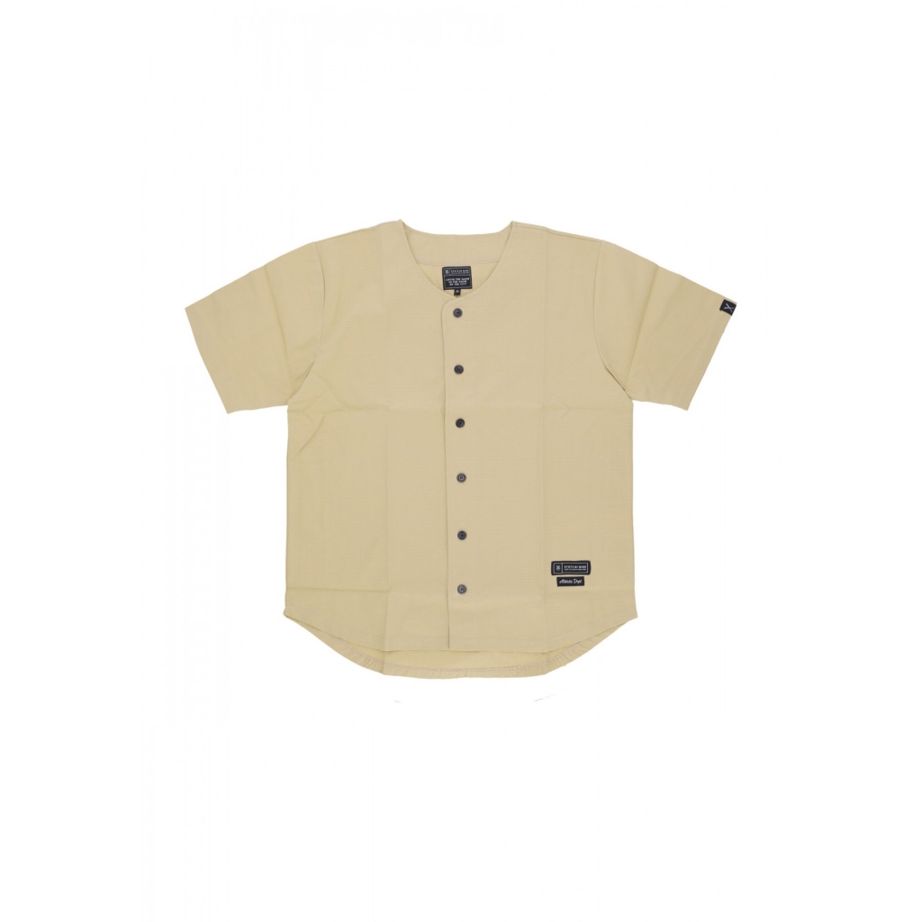 casacca bottoni uomo baseball shirt SAND