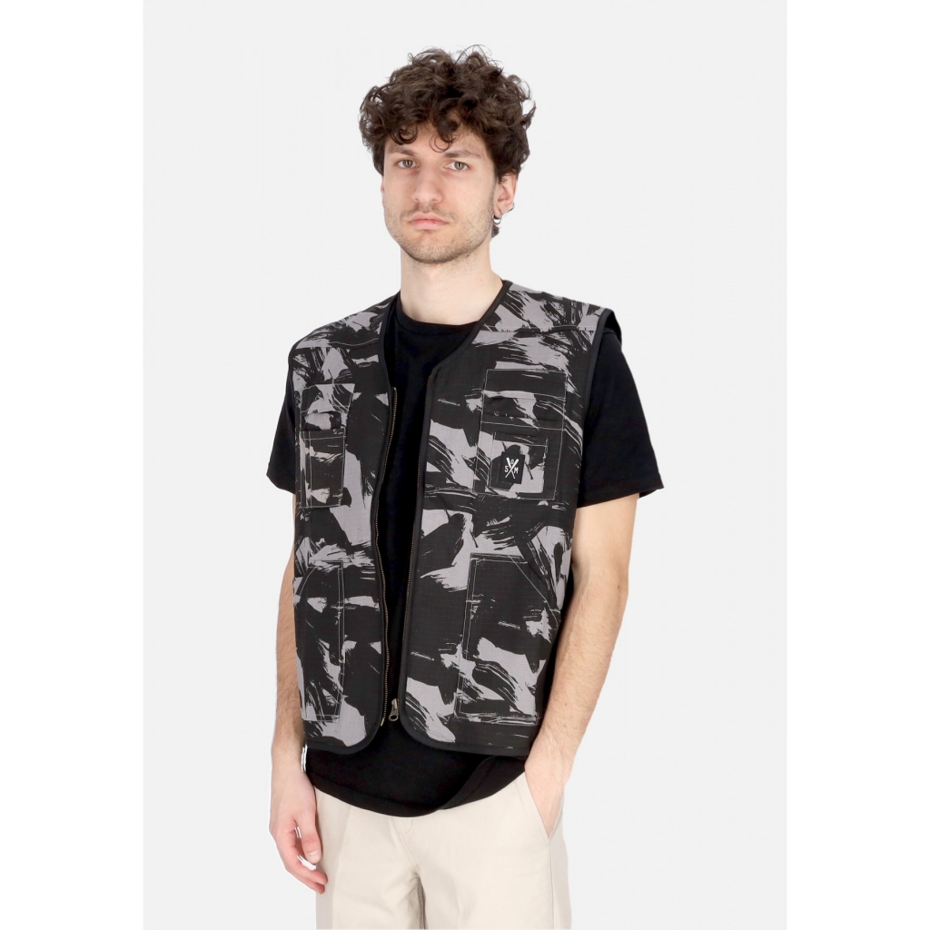 smanicato uomo combat vest BLACK/CAMO