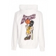 felpa leggera cappuccio uomo baller hoodie WHITE