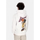 felpa leggera cappuccio uomo baller hoodie WHITE