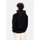 felpa leggera cappuccio uomo rock hoodie BLACK