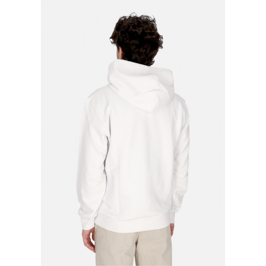 felpa leggera cappuccio uomo rock hoodie WHITE