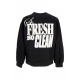 felpa leggera girocollo uomo so fresh so clean sweatshirt BLACK