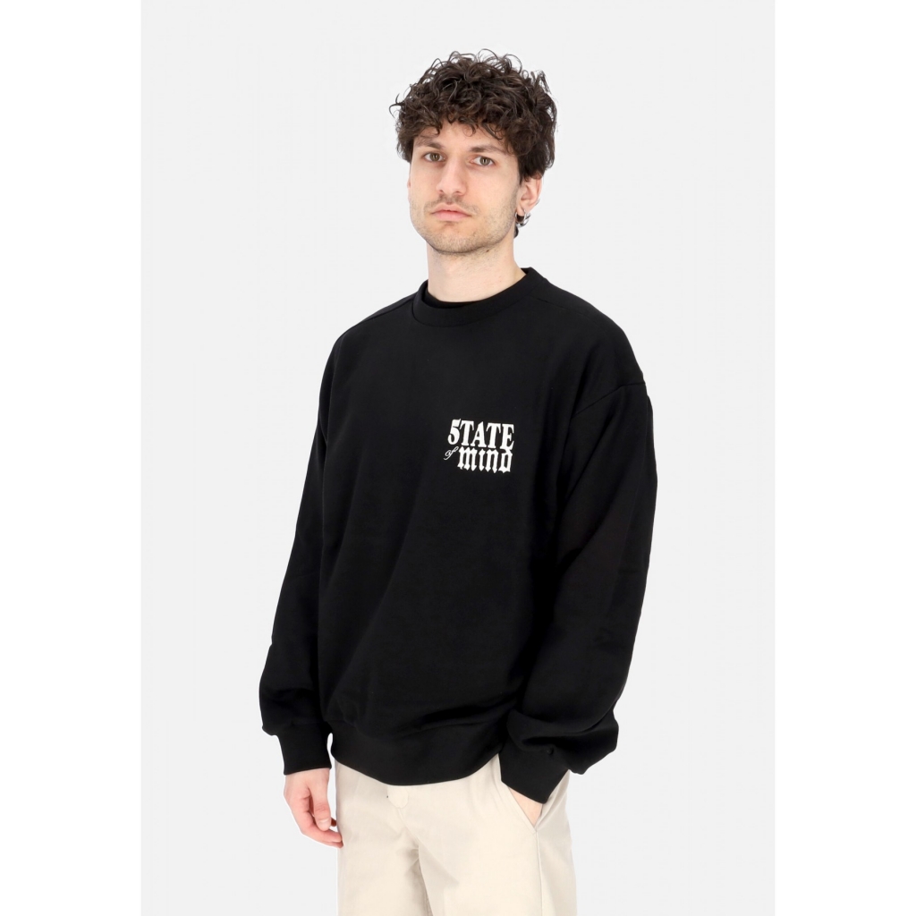 felpa leggera girocollo uomo so fresh so clean sweatshirt BLACK