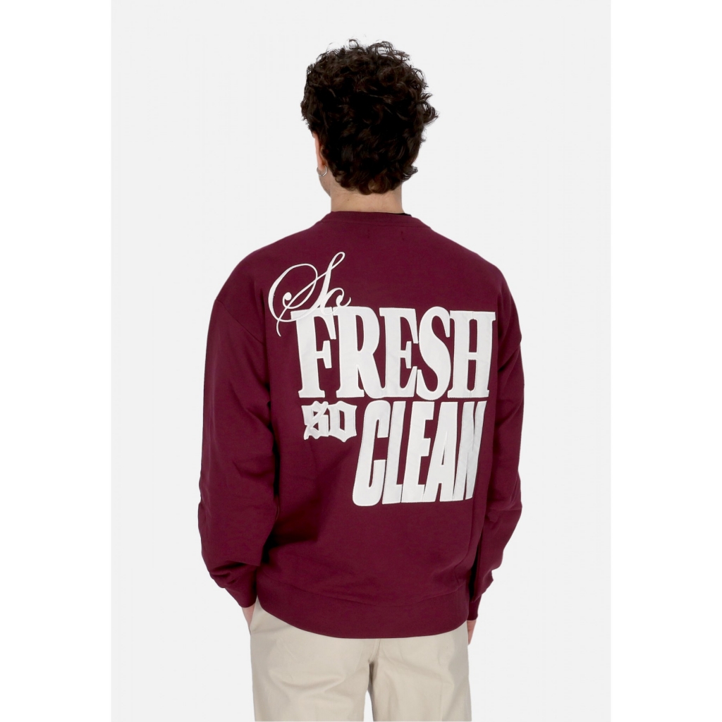 felpa leggera girocollo uomo so fresh so clean sweatshirt PLUM