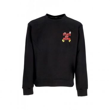 felpa leggera girocollo uomo mickey 5tate sweatshirt BLACK