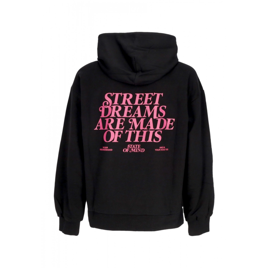 felpa leggera cappuccio uomo street dreams hoodie BLACK