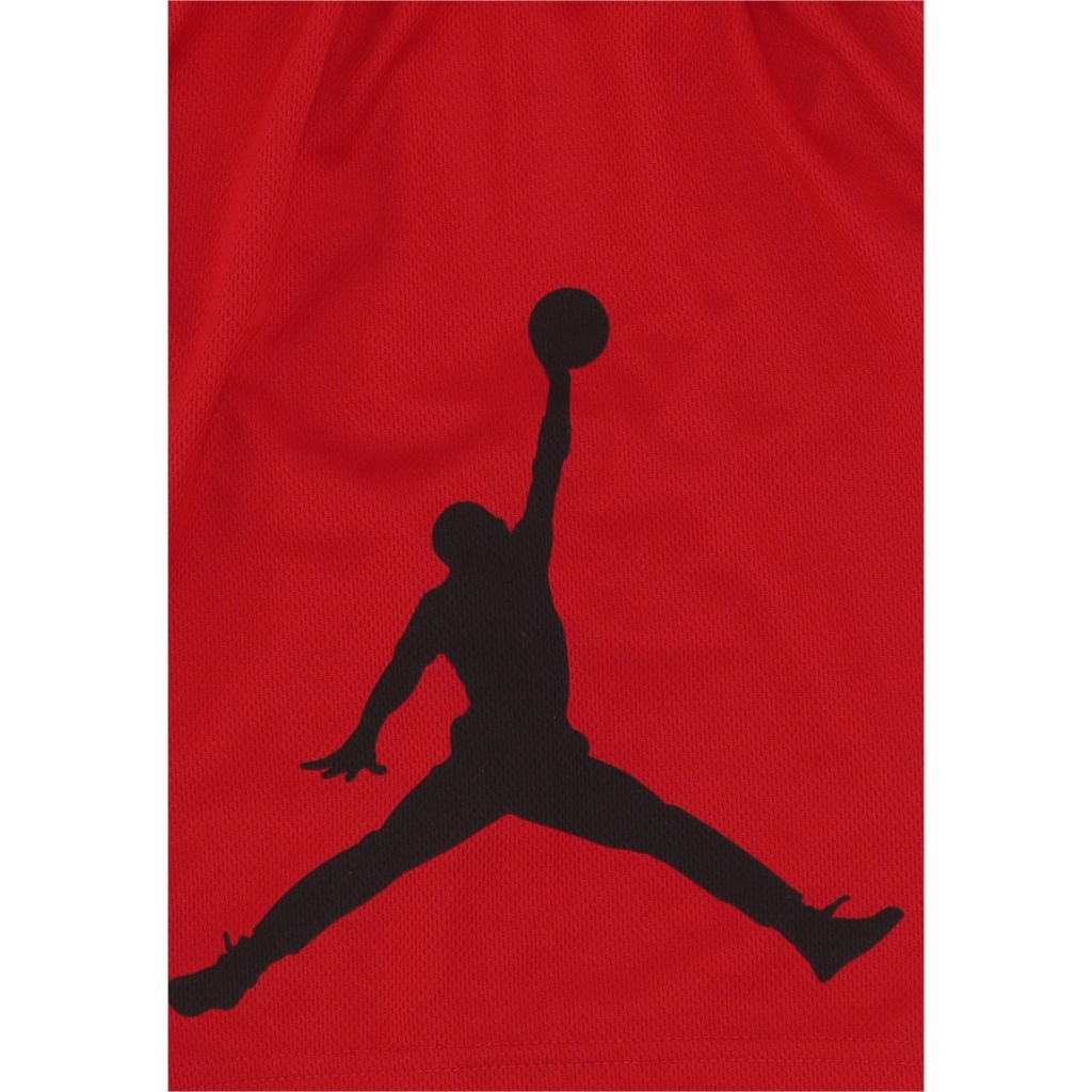 pantaloncino tipo basket ragazzo jumpman wrap mesh short GYM RED