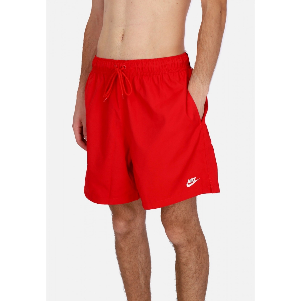 costume pantaloncino uomo club flow short UNIVERSITY RED/WHITE