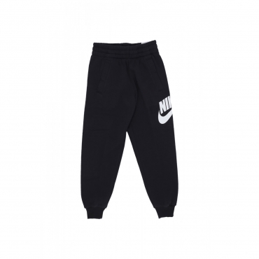 pantalone tuta felpato ragazzo sportswear club fleece jogger pant BLACK/WHITE