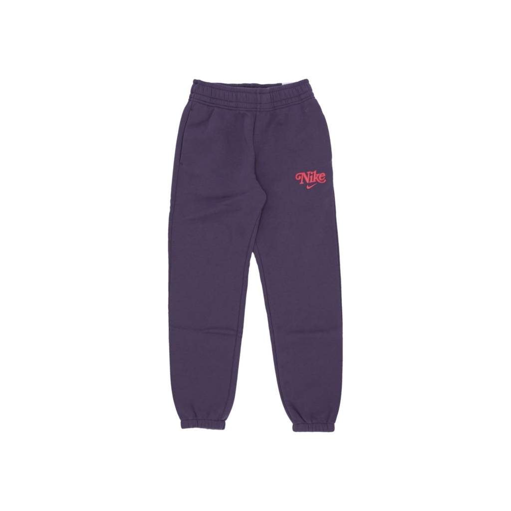 pantalone tuta felpato ragazza sportswear trend fleece cf pant DARK RAISIN