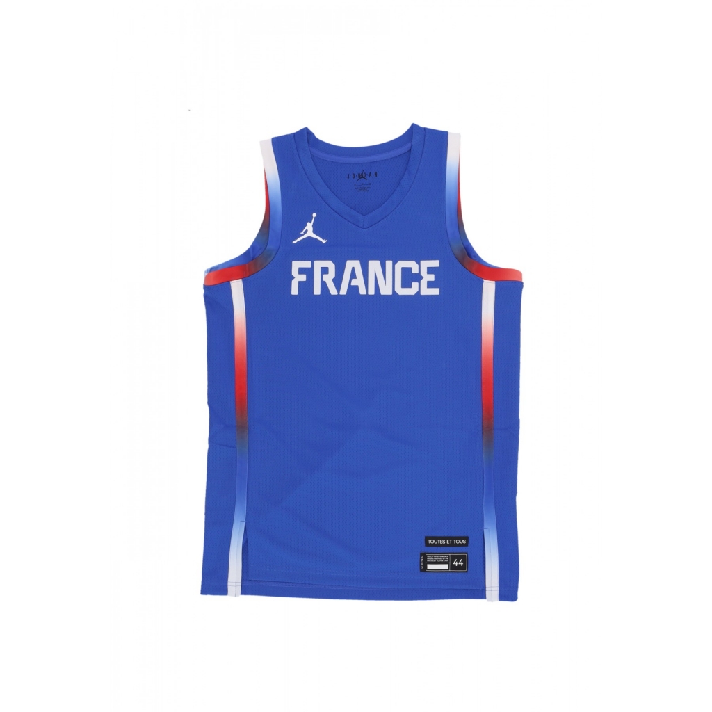 canotta basket uomo limited road basketball jersey team france HYPER ROYAL/WHITE