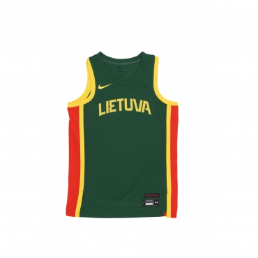 canotta basket uomo limited road basketball jersey team lithuania GORGE GREEN/CHILE RED