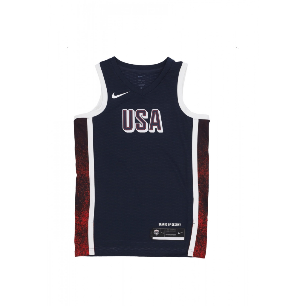 canotta basket uomo limited road basketball jersey team usa OBSIDIAN/WHITE