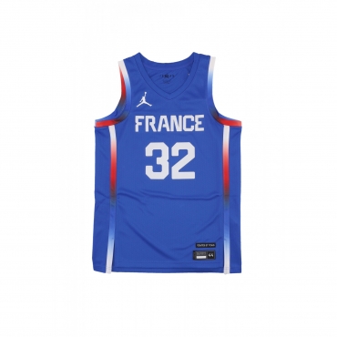 canotta basket uomo limited road jersey no 32 victor wembanyama team france HYPER ROYAL/WHITE