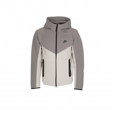 felpa leggera cappuccio zip uomo tech fleece full-zip windrunner hoodie LT IRON ORE/FLAT PEWTER/BLACK