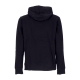 felpa cappuccio uomo club hoodie pullover basketball gx BLACK/BLACK/WHITE