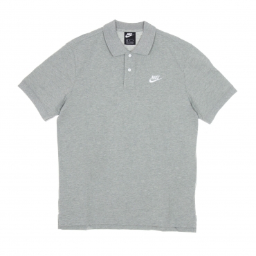 polo manica corta uomo polo matchup DK GREY HEATHER/WHITE