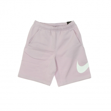 pantalone corto tuta felpato uomo sportswear club ICED LILAC/ICED LILAC