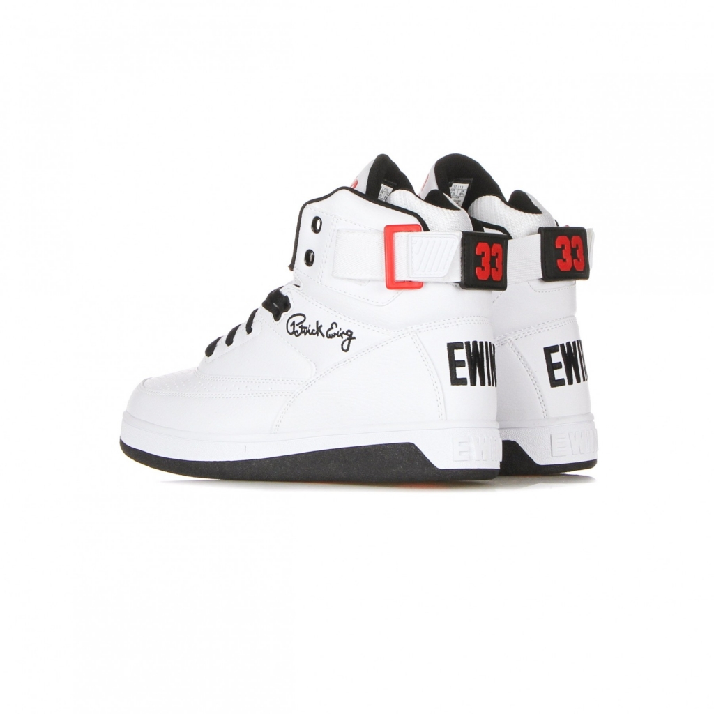 scarpa basket uomo ewing 33 hi pu WHITE/BLACK/CHINESE RED