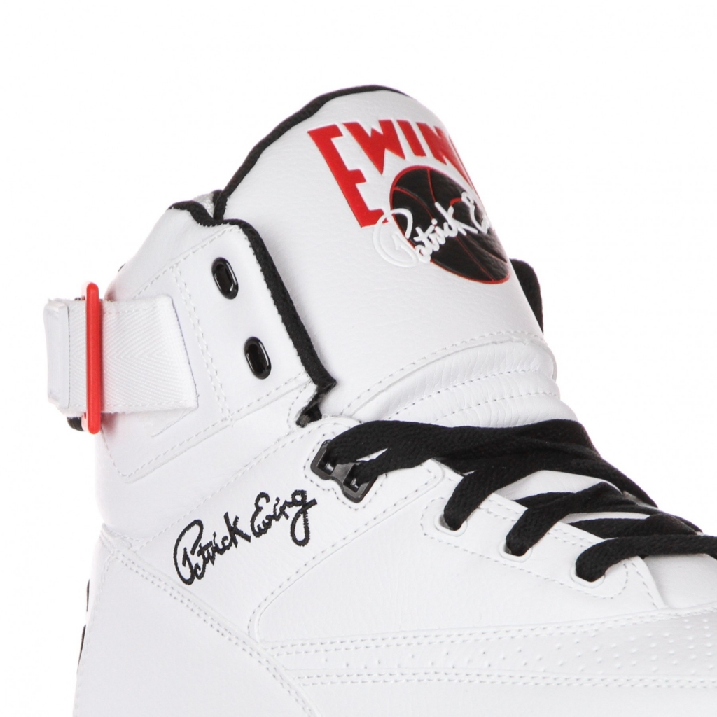 scarpa basket uomo ewing 33 hi pu WHITE/BLACK/CHINESE RED