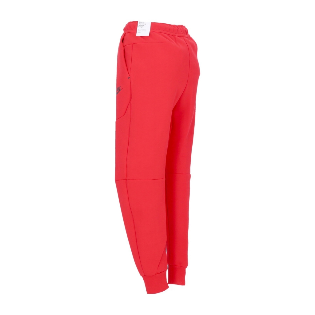 pantalone tuta leggero uomo sportswear tech fleece pant UNIVERSITY RED/BLACK