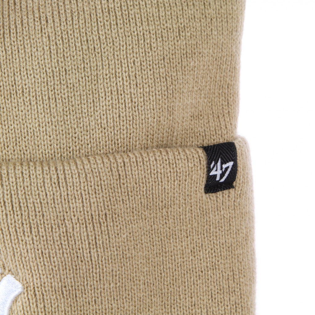 cappello uomo mlb haymaker cuff knit neyyan KHAKI/WHITE