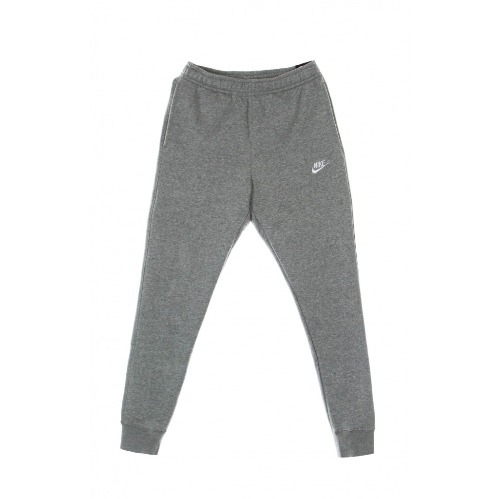 pantalone tuta felpato uomo club jogger bb DK GREY HEATHER/MATTE SILVER/WHITE