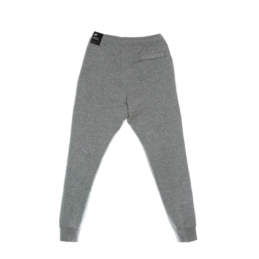 pantalone tuta felpato uomo club jogger bb DK GREY HEATHER/MATTE SILVER/WHITE