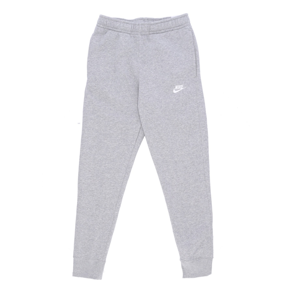 pantalone tuta felpato uomo club jogger bb DK GREY HEATHER/MATTE SILVER/WHITE